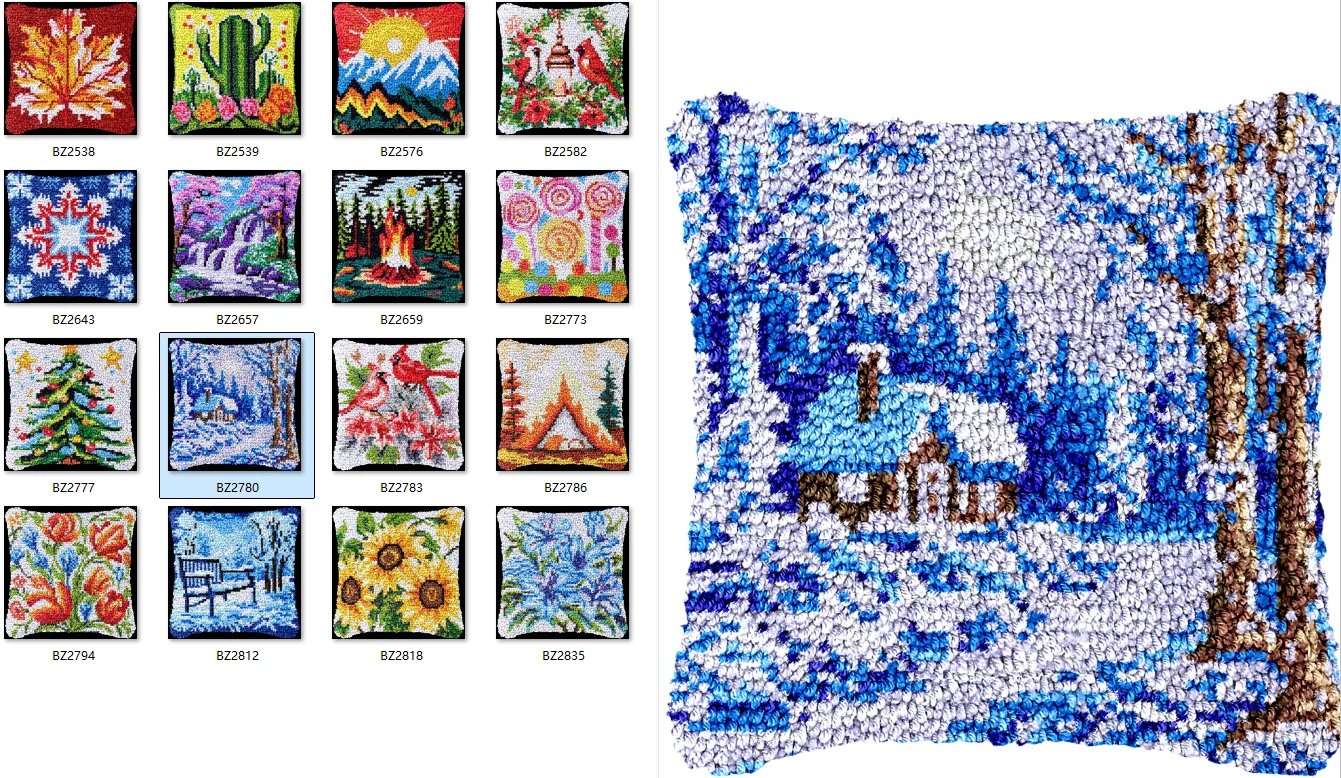 Latch hook rug kits with Pre-Printed Pattern Cross stitch embroidery kit Footprint Carpet with your needlework 43-43 Snow
Latch hook rug kits with Pre-Printed Pattern Cross stitch embroidery kit Footprint Carpet with your needlework 43-43 Snow