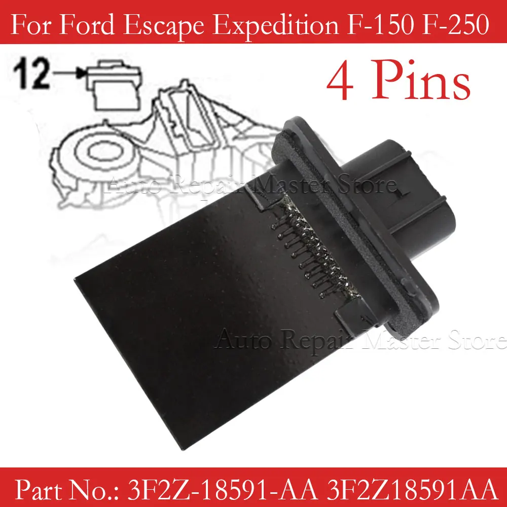 Car 3F2Z-18591-AA 3F2Z18591AA Blower Motor Resistor For Ford Escape Expedition F-150 F-250 3F2H-19A706-AB 3F2H19A706AB
Car 3F2Z-18591-AA 3F2Z18591AA Blower Motor Resistor For Ford Escape Expedition F-150 F-250 3F2H-19A706-AB 3F2H19A706AB