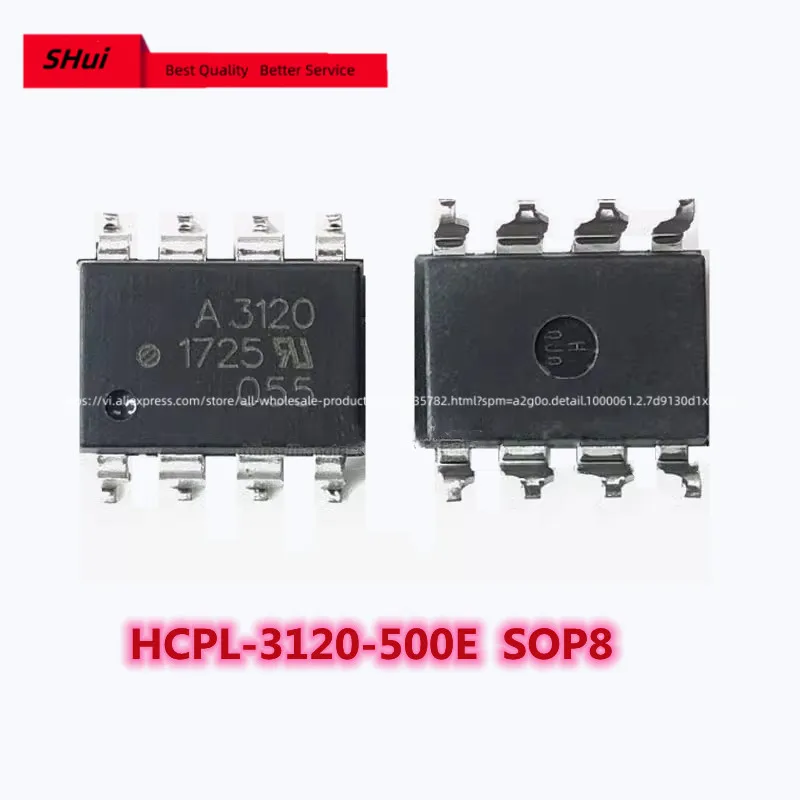 10PCS HCPL-3120-500E SOP8 A3120 IGBT driven optocoupler isolator.
10PCS HCPL-3120-500E SOP8 A3120 IGBT driven optocoupler isolator.