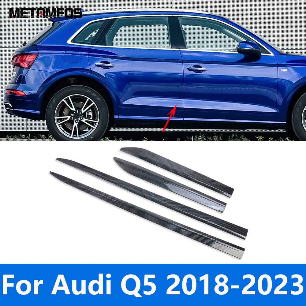 For Audi Q5 2018-2022 2023 Carbon Fiber Door Side Line Strip Body Skirt Molding Trim Sticker Exterior Accessories Car Styling 
For Audi Q5 2018-2022 2023 Carbon Fiber Door Side Line Strip Body Skirt Molding Trim Sticker Exterior Accessories Car Styling