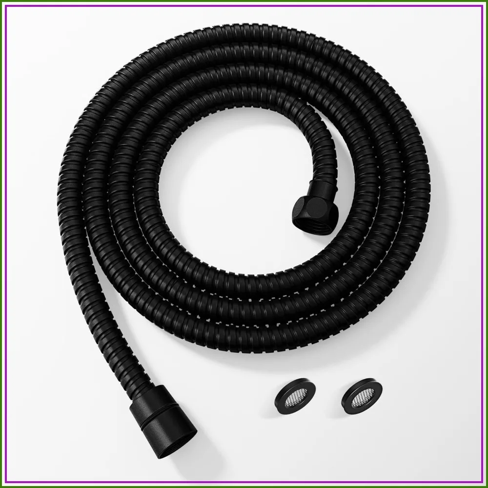 Extra Long 118 Inch Stainless Steel Handheld Shower Hose, Flexible Anti-Kink Replacement with Brass Insert and Nut for Bathroom
Extra Long 118 Inch Stainless Steel Handheld Shower Hose, Flexible Anti-Kink Replacement with Brass Insert and Nut for Bathroom