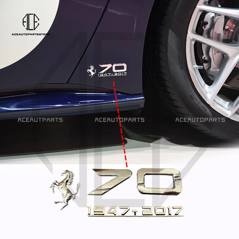 For Ferrari Auto Accessories All Models Side Skirt 70th Anniversary Logo Car Sticker Badge Car Sticker F430 458 488 F8 F12 812
For Ferrari Auto Accessories All Models Side Skirt 70th Anniversary Logo Car Sticker Badge Car Sticker F430 458 488 F8 F12 812