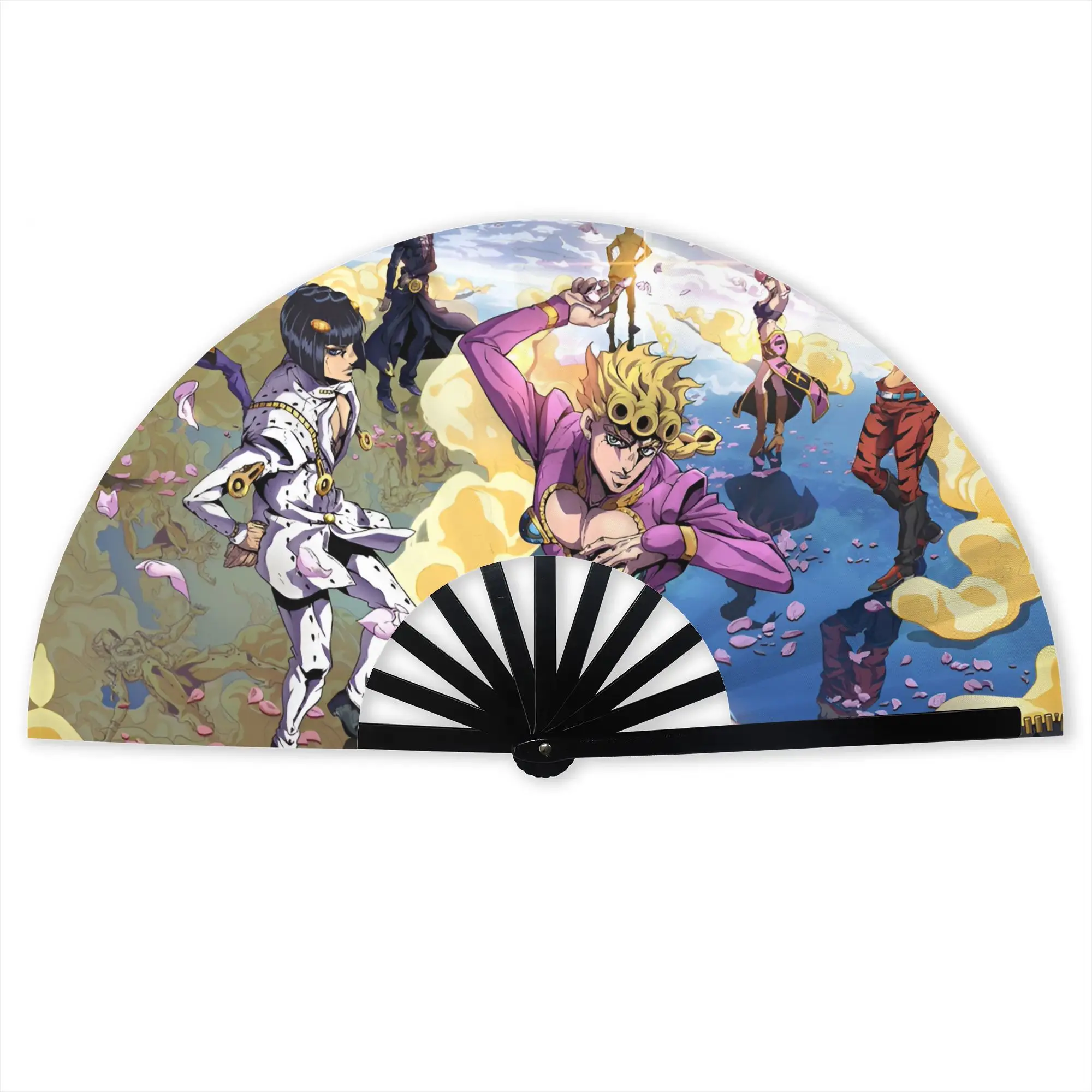 JoJoes Anime Stylish Hand Fan Women Printed Polyester Fan Vintage Costume Prop Folding Fans For Wedding Party Gift
JoJoes Anime Stylish Hand Fan Women Printed Polyester Fan Vintage Costume Prop Folding Fans For Wedding Party Gift