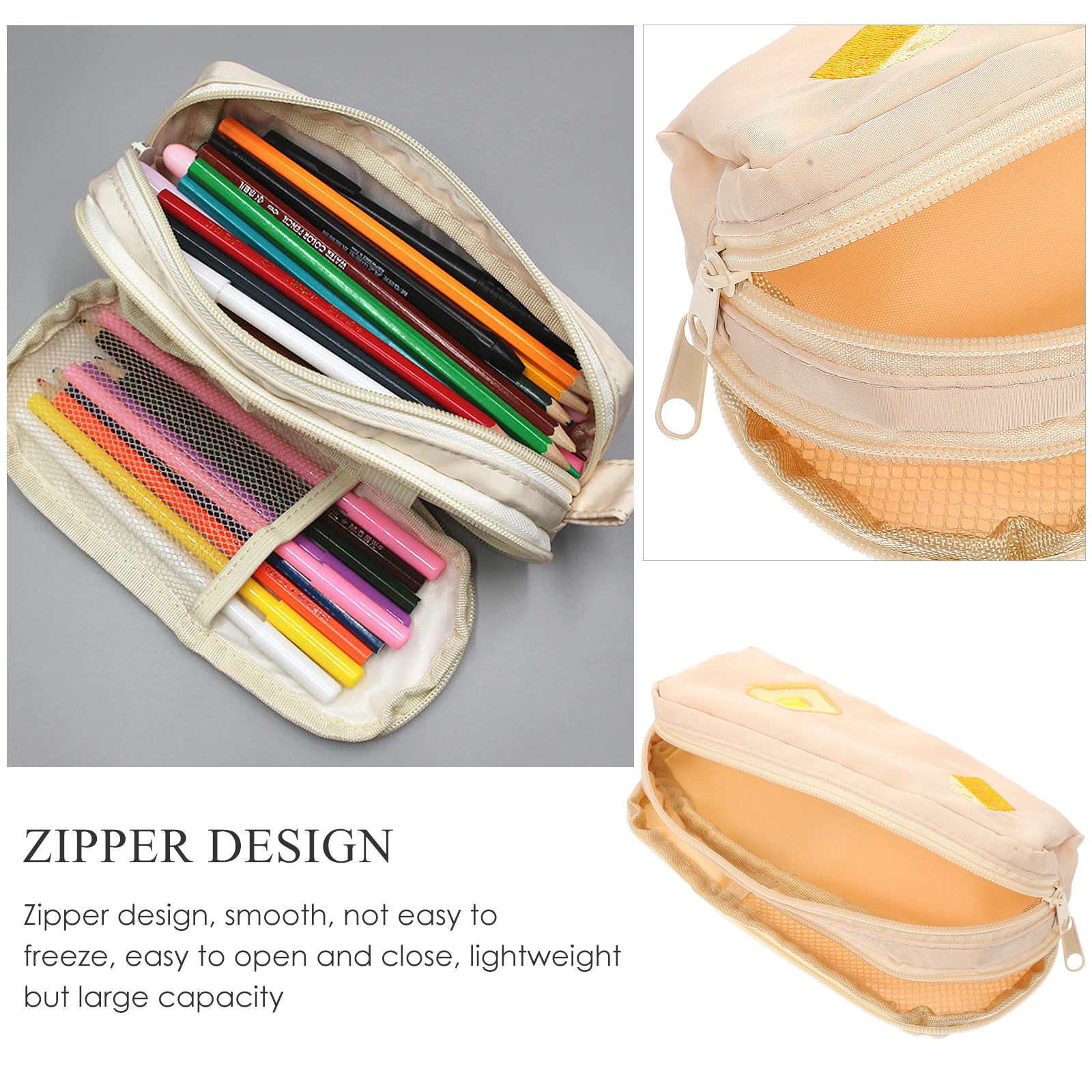 Large Capacity Case Anti Scratch Pen Storage Multi Layer ganizer Portable Kids School Supplies Makeup Brush Bag For Students
Large Capacity Case Anti Scratch Pen Storage Multi Layer ganizer Portable Kids School Supplies Makeup Brush Bag For Students