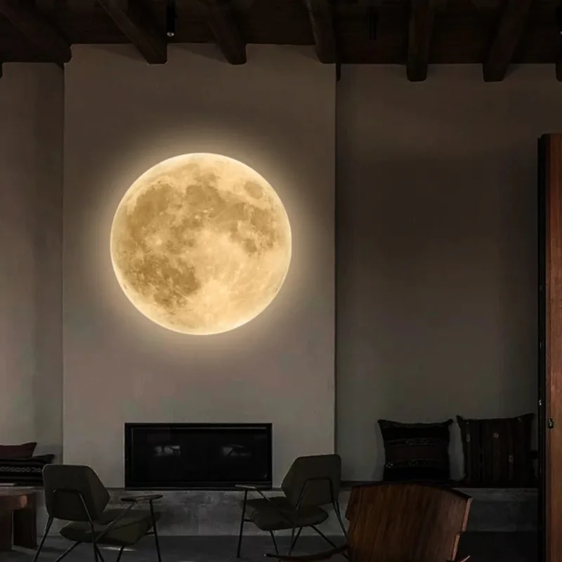 Simulation Moon Natural Acrylic Wall Lamps Luxury Round Light Creative Living Room Restaurant Hotel Bedroom LED Dimmable Sconces
Simulation Moon Natural Acrylic Wall Lamps Luxury Round Light Creative Living Room Restaurant Hotel Bedroom LED Dimmable Sconces