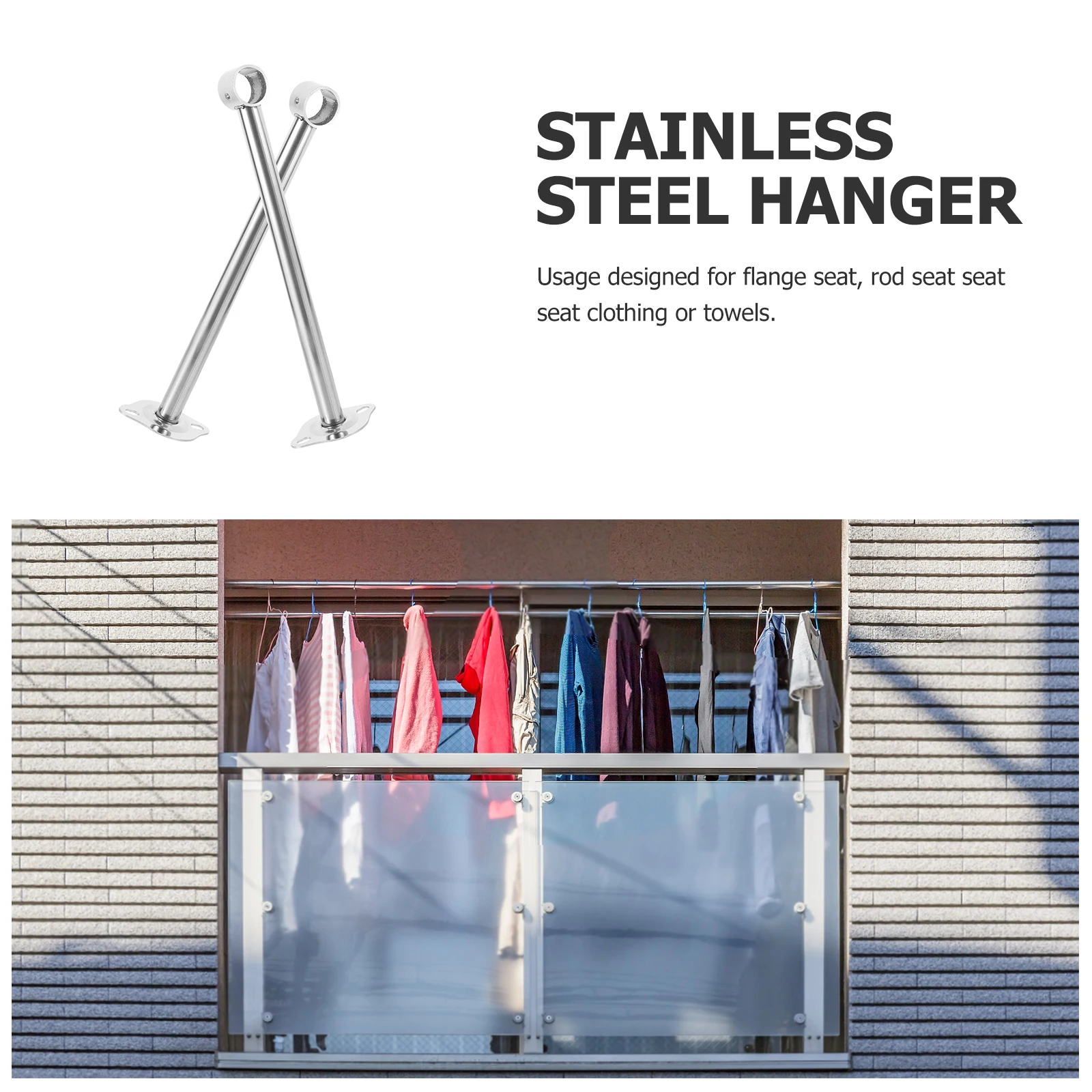 2 Pcs Thickened Suspension Seat Adjustable Closet Hanging Rod Curtains Rods Wardrobe Round Stainless Steel
2 Pcs Thickened Suspension Seat Adjustable Closet Hanging Rod Curtains Rods Wardrobe Round Stainless Steel