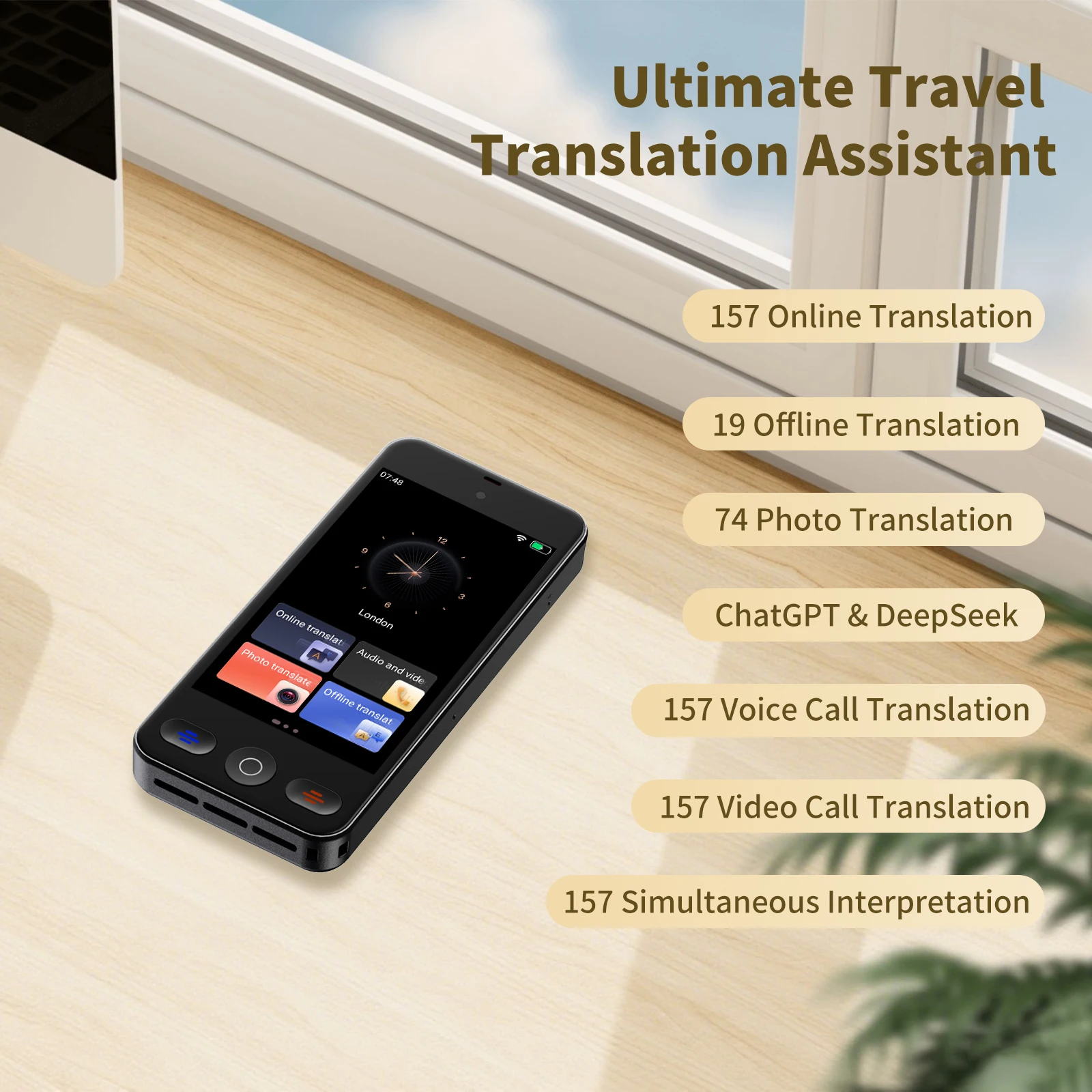 Voice Language Translator Device Support 152 traductor de idiomas en AI tiempo real Translation with ChatGPT DeepSeek Translator
Voice Language Translator Device Support 152 traductor de idiomas en AI tiempo real Translation with ChatGPT DeepSeek Translator