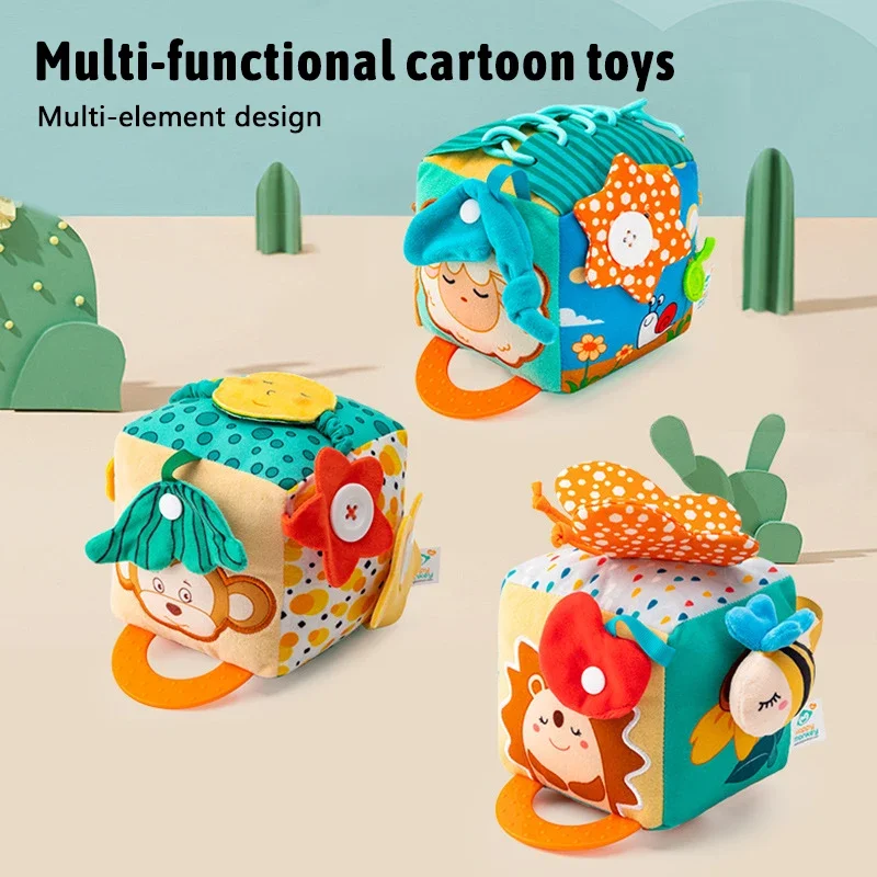 Мягкий развивающий куб Монтессори для малышей: сенсорная игрушка для развития мелкой моторики и хватательных навыков
Мягкий развивающий куб Монтессори для малышей: сенсорная игрушка для развития мелкой моторики и хватательных навыков