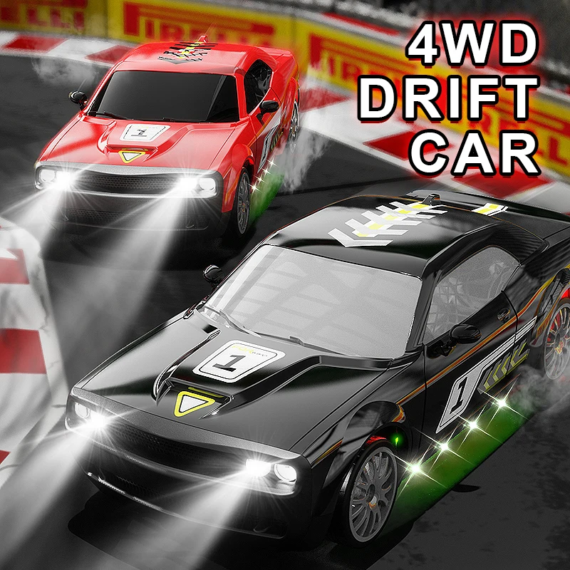 1:20 4WD RC Drift Car 2.4G Remote Control Racing Vehicle Infinite Speed Adjustable LED Light Toy Car with Drift Tires for Kids
1:20 4WD RC Drift Car 2.4G Remote Control Racing Vehicle Infinite Speed Adjustable LED Light Toy Car with Drift Tires for Kids