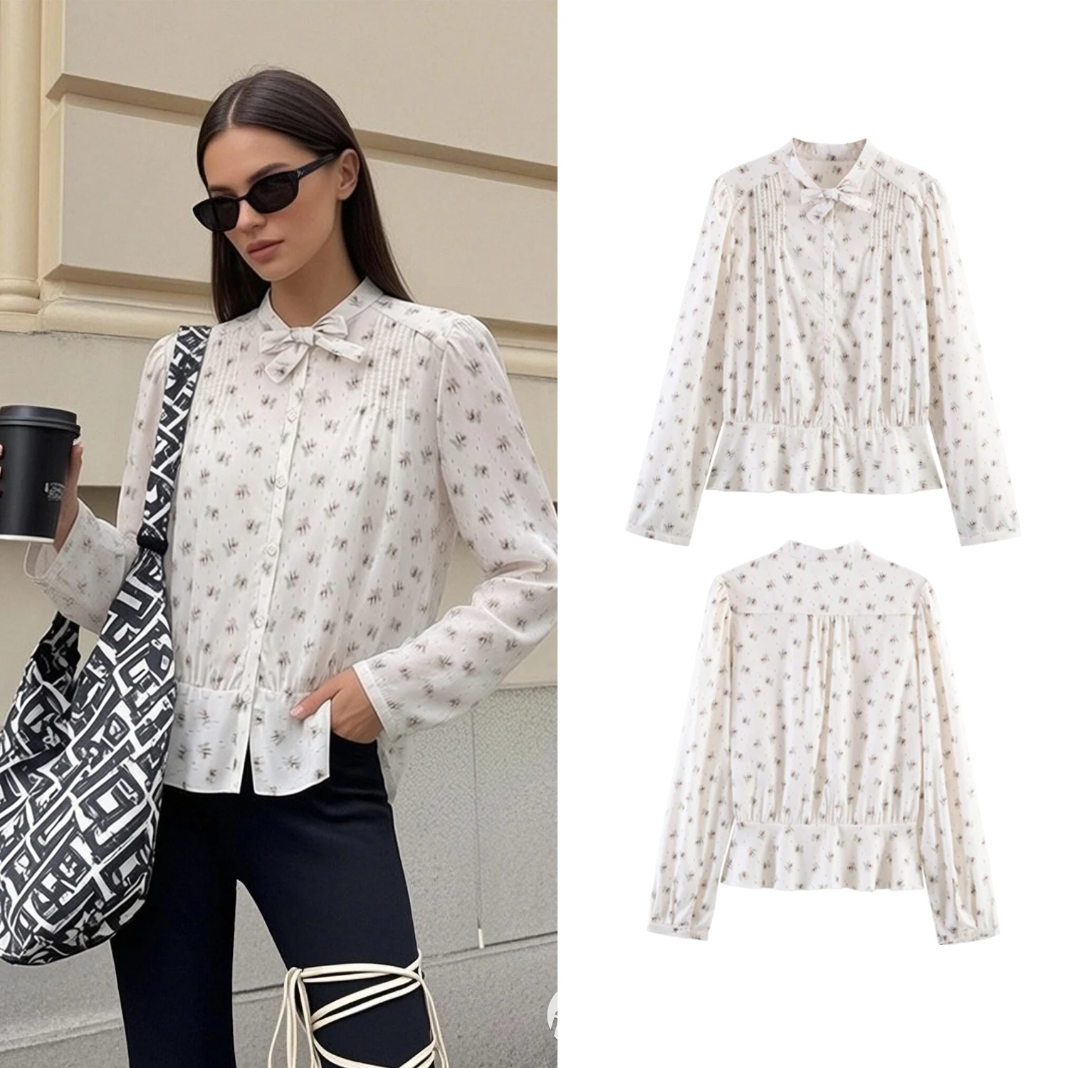 Women's Bow Knot Blouse Shirts Spring Summer Female Elegant Fit Single Breasted Long Sleeved Shirt Lady Slim Blouses
Women's Bow Knot Blouse Shirts Spring Summer Female Elegant Fit Single Breasted Long Sleeved Shirt Lady Slim Blouses