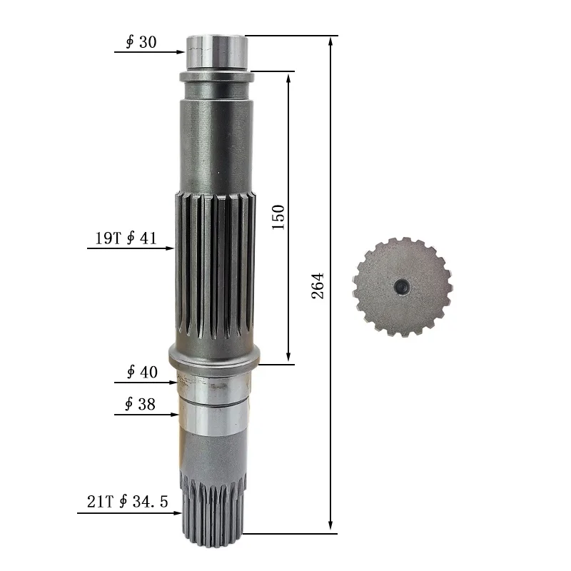 Suitable for Sany SY205C-8 Excavator Travel Motor Gear Pump Shaft/Motor Shaft 21/19 Teeth
Suitable for Sany SY205C-8 Excavator Travel Motor Gear Pump Shaft/Motor Shaft 21/19 Teeth