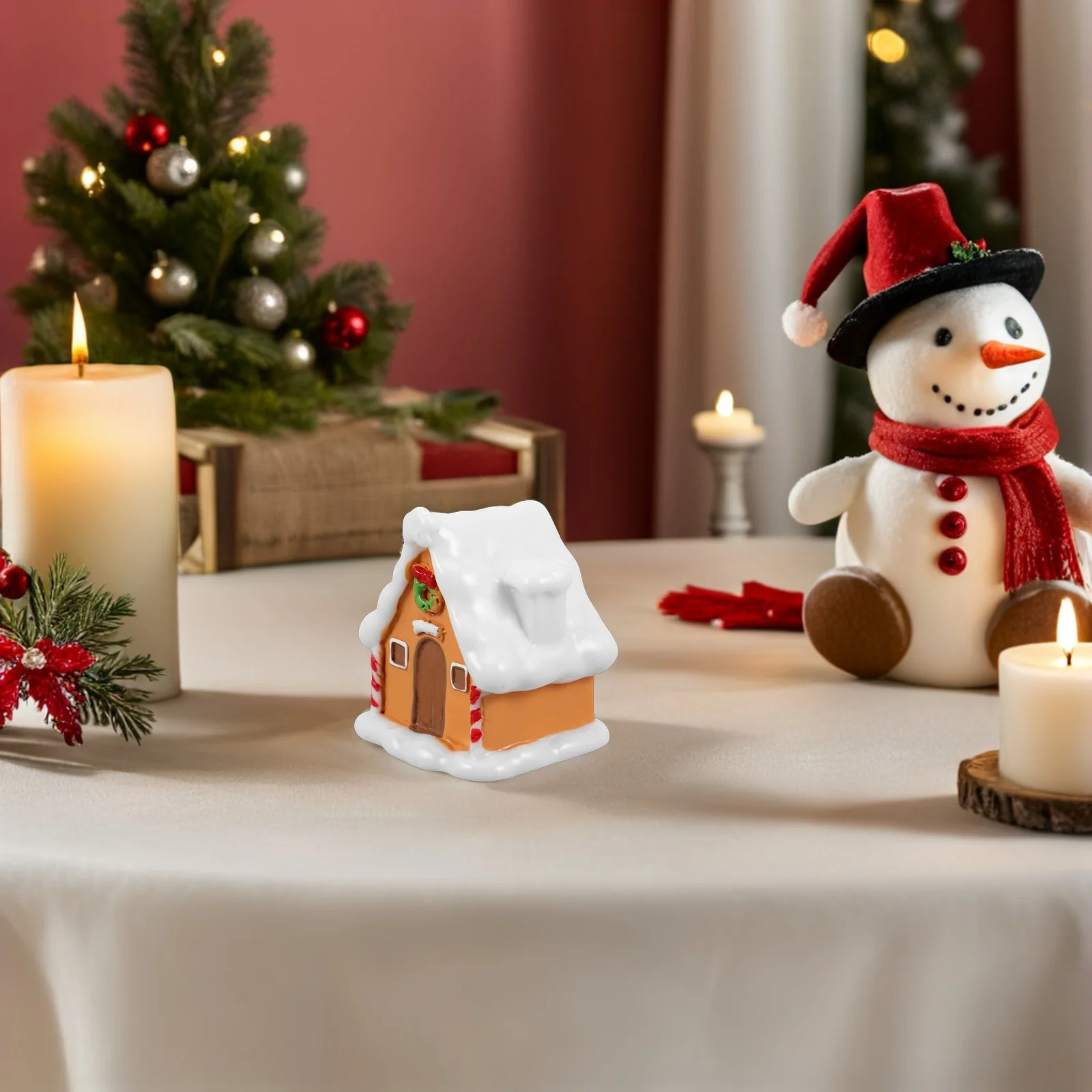6pcs Mini Christmas Village Houses Ornament Resin Micro Landscape Cottage Figurine Xmas Tabletop Decoration Snow House 
6pcs Mini Christmas Village Houses Ornament Resin Micro Landscape Cottage Figurine Xmas Tabletop Decoration Snow House