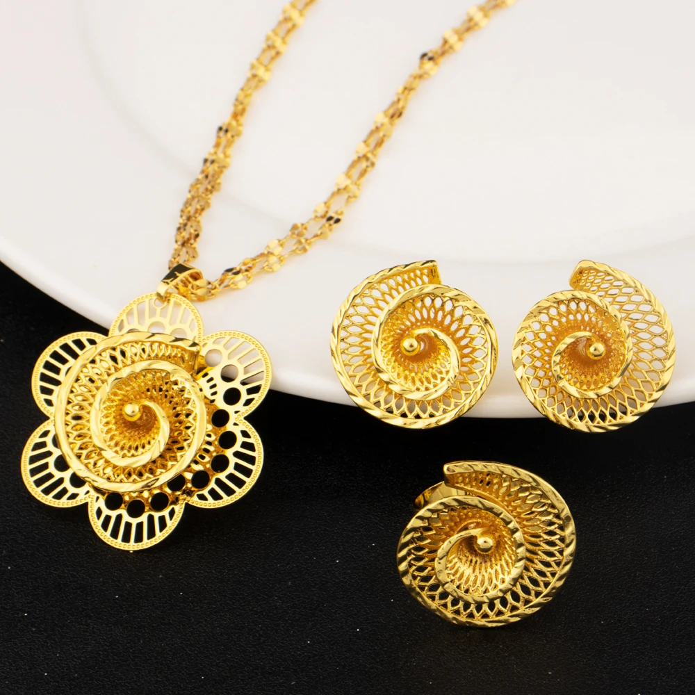 Elegant Bridal Jewelry Set Stainless Steel Necklace Stud Earrings Women Party Gift 
Elegant Bridal Jewelry Set Stainless Steel Necklace Stud Earrings Women Party Gift