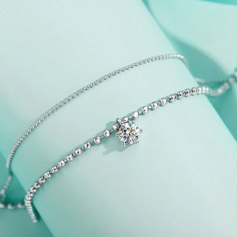 Moissanite Minimalist Bracelet for Daily Decoration, Gift for Family and Friends, Holiday Birthday Gift charm bracelet
Moissanite Minimalist Bracelet for Daily Decoration, Gift for Family and Friends, Holiday Birthday Gift charm bracelet