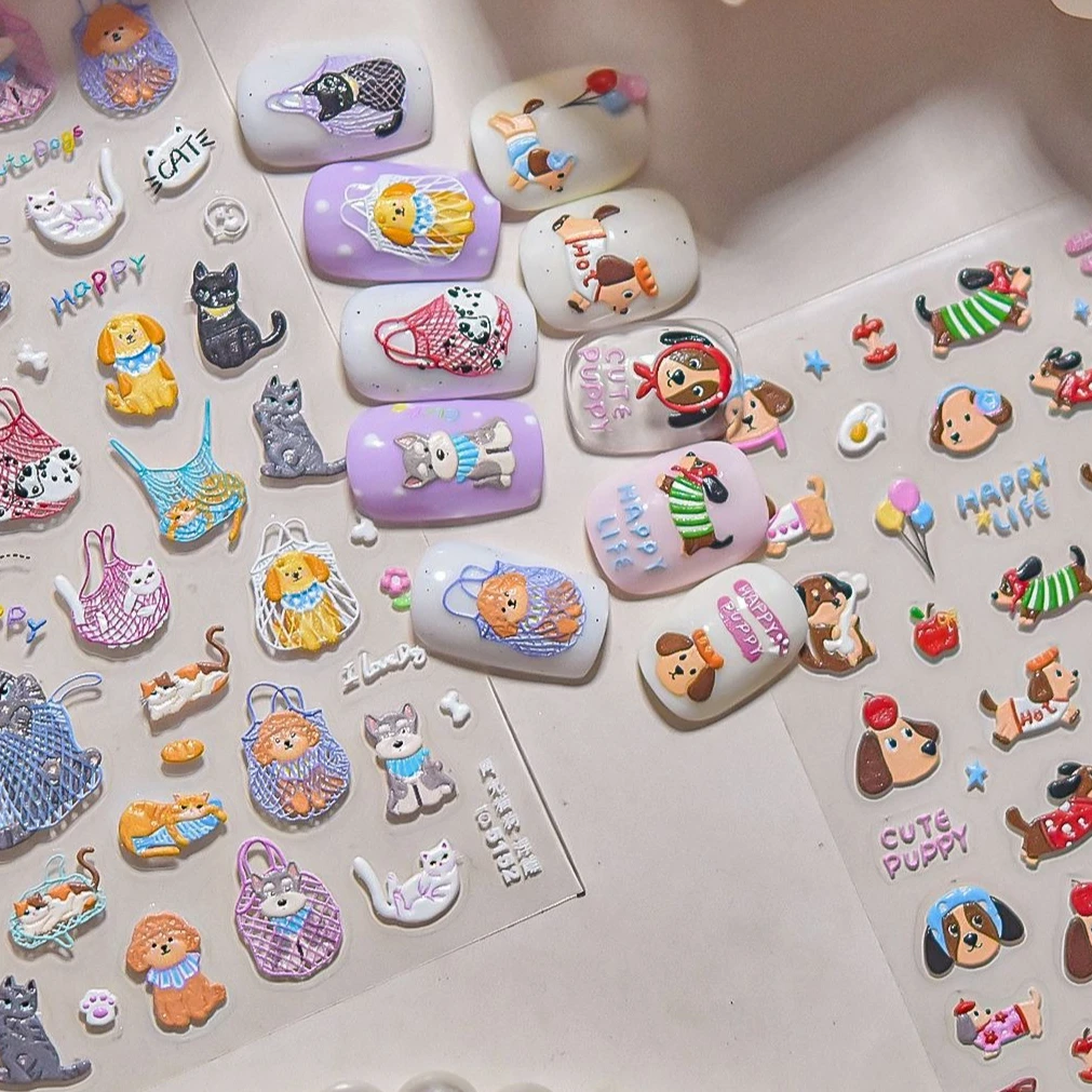 Cute Puppy Dog Bone Lovely Kitten Interesting String Bag Cat's Paw Paper Airplane Self Adhesive Nail Art Stickers Manicure Decal
Cute Puppy Dog Bone Lovely Kitten Interesting String Bag Cat's Paw Paper Airplane Self Adhesive Nail Art Stickers Manicure Decal