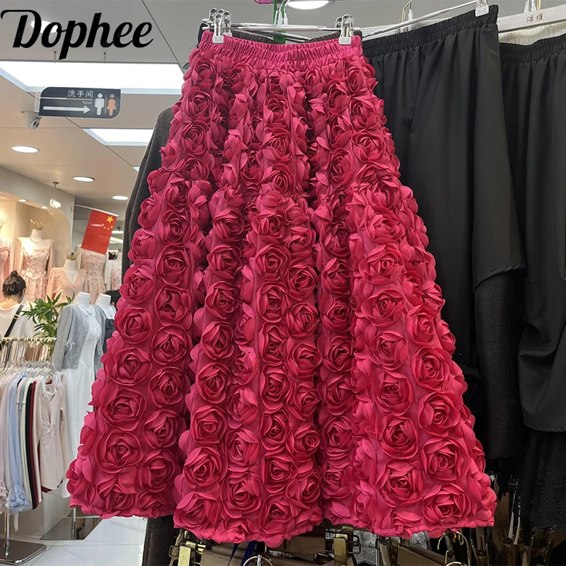 Dophee Super Fairy 3d Flowers Ультра длинная юбка 2025 Новая весенне-осенняя розовая юбка принцессы с эластичной резинкой на талии Пышная юбка трапециевидной формы
Dophee Super Fairy 3d Flowers Ультра длинная юбка 2025 Новая весенне-осенняя розовая юбка принцессы с эластичной резинкой на талии Пышная юбка трапециевидной формы