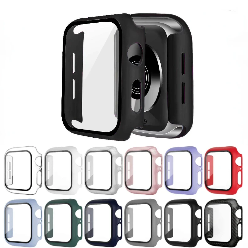 Cover+Tempered Film for Apple Watch Case 45mm 41mm 9 8 7 Glass Protective Cover IWatch 6 5 4 SE 44mm 40mm 3 42mm 38mm Shell
Cover+Tempered Film for Apple Watch Case 45mm 41mm 9 8 7 Glass Protective Cover IWatch 6 5 4 SE 44mm 40mm 3 42mm 38mm Shell