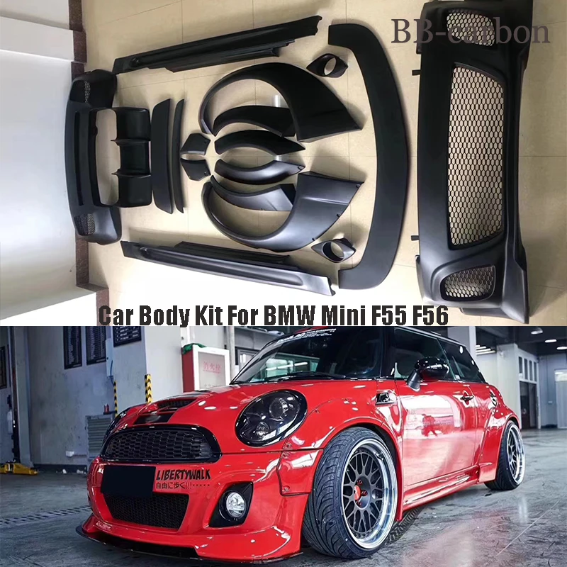 FRP Fiberglass Car Body Kit Front Rear Bumper Diffuser Side Skirts Wheel Eyebrow For BMW MINI F55 F56 Cooper S LB Wide Body
FRP Fiberglass Car Body Kit Front Rear Bumper Diffuser Side Skirts Wheel Eyebrow For BMW MINI F55 F56 Cooper S LB Wide Body