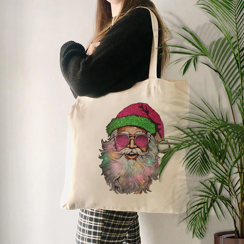Santa with Sunglasses Pattern Canvas Tote Bag Funny Gift for Christmas Women Shoulder Bags Best XMAS Gift Reusable Shopping Bag
Santa with Sunglasses Pattern Canvas Tote Bag Funny Gift for Christmas Women Shoulder Bags Best XMAS Gift Reusable Shopping Bag