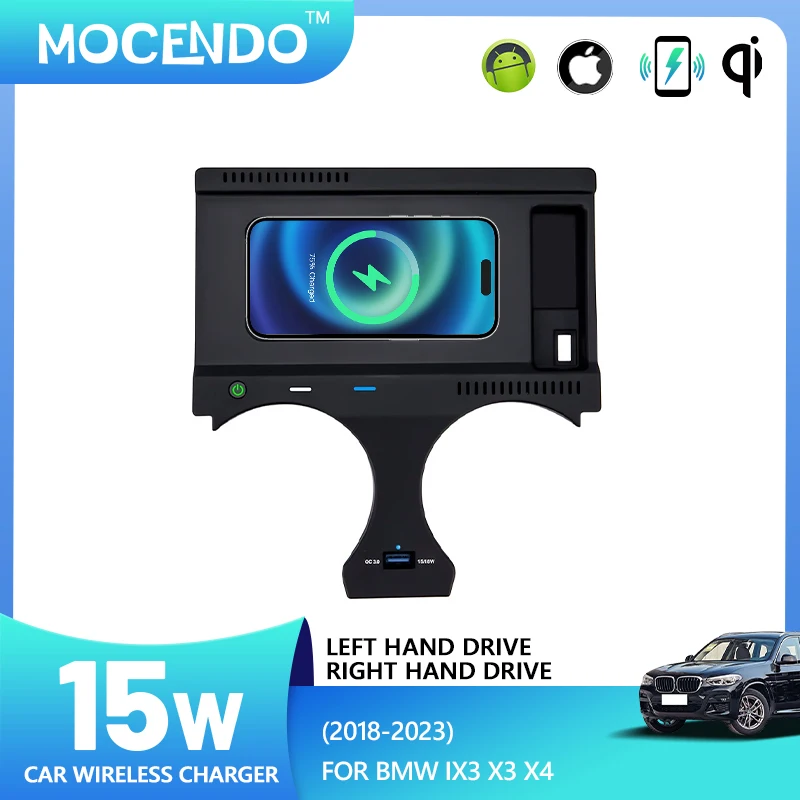 For BMW iX3 2022 X3 2018-2023 X4 2018-2023 15w Car wireless charger fast phone charger charging holder car accessories tools
For BMW iX3 2022 X3 2018-2023 X4 2018-2023 15w Car wireless charger fast phone charger charging holder car accessories tools