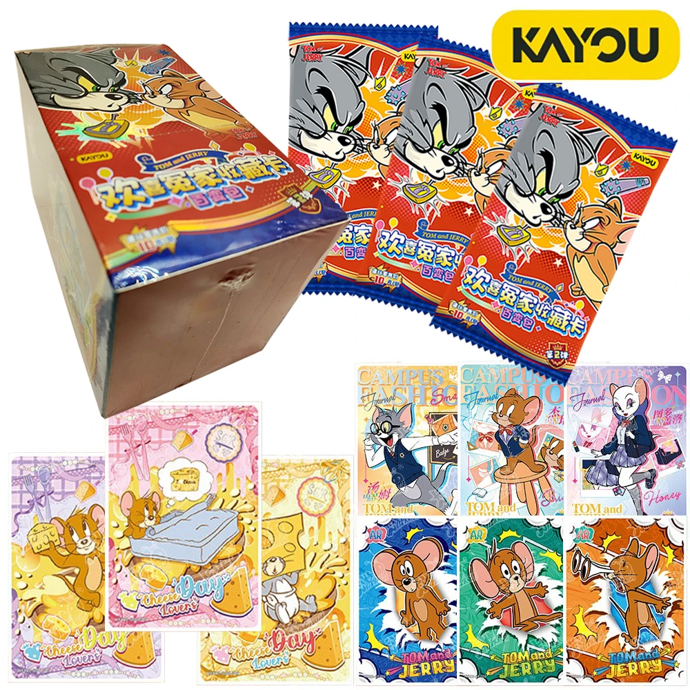 Новый KAYOU, натуральная коллекционная карта Том и Джерри, детские забавные рождественские подарки, милые блестящие звезды, голокостные карты, игрушки
Новый KAYOU, натуральная коллекционная карта Том и Джерри, детские забавные рождественские подарки, милые блестящие звезды, голокостные карты, игрушки