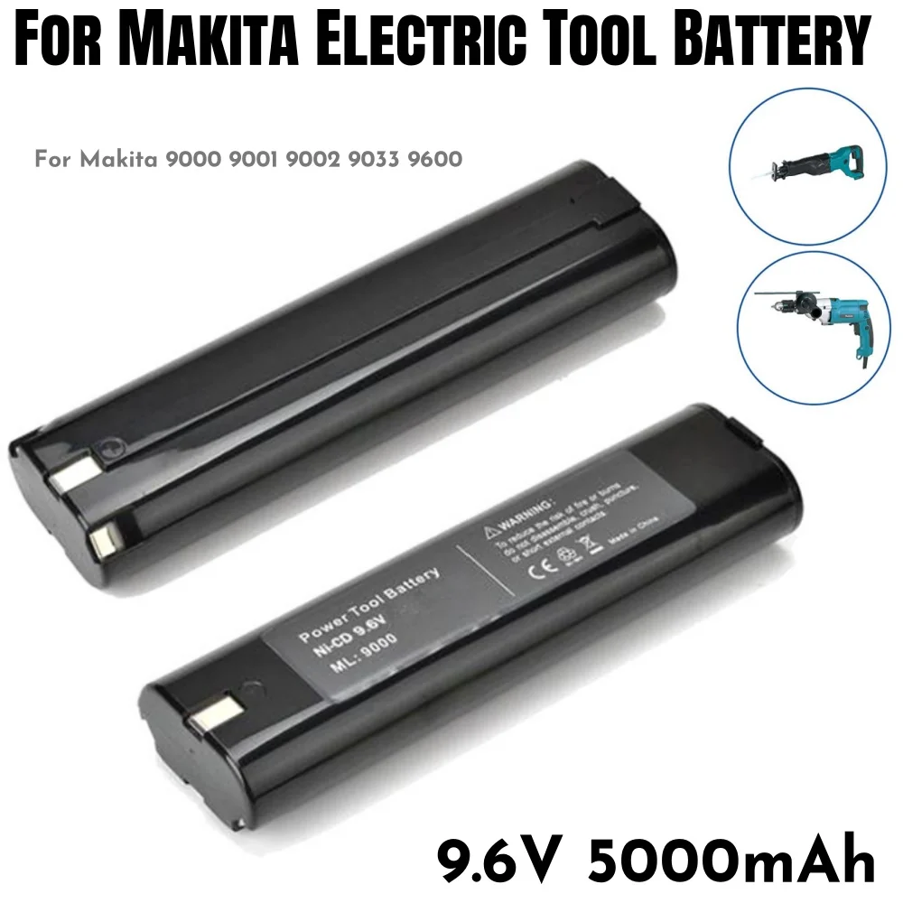 Замена NI-MH аккумулятора 9,6 В, 5000 мАч для Makita 9000 9002 9033, 6095D 6096D 6093D 6012HD DA391D 5090D 4390D 5090D 8402VD ML902
Замена NI-MH аккумулятора 9,6 В, 5000 мАч для Makita 9000 9002 9033, 6095D 6096D 6093D 6012HD DA391D 5090D 4390D 5090D 8402VD ML902