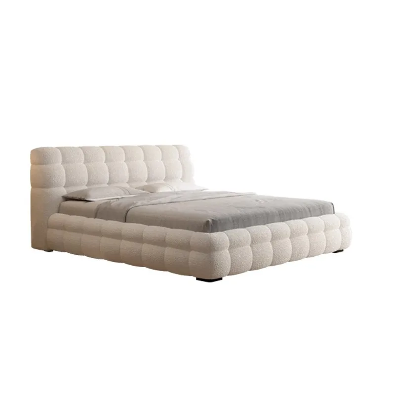 Cotton candy, cream wind, fabric Internet celebrity puff bed, lamb wool, double
Cotton candy, cream wind, fabric Internet celebrity puff bed, lamb wool, double