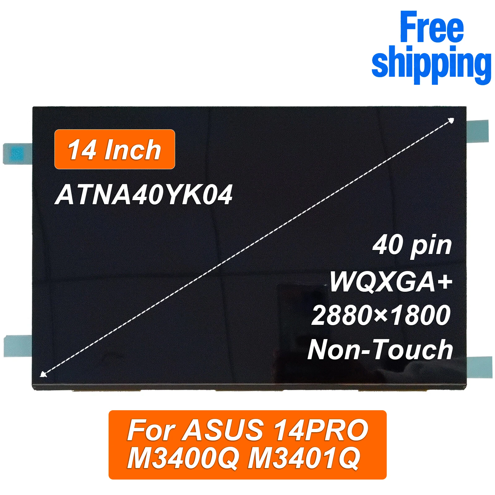 ATNA40YK04-0 14-дюймовая AM-OLED ЖК-панель для ноутбука Asus Zenbook 14 UM3402 UX3402, 90 Гц, 2880×1800, 40 контактов, без сенсорного экрана, ATNA40YK04
ATNA40YK04-0 14-дюймовая AM-OLED ЖК-панель для ноутбука Asus Zenbook 14 UM3402 UX3402, 90 Гц, 2880×1800, 40 контактов, без сенсорного экрана, ATNA40YK04