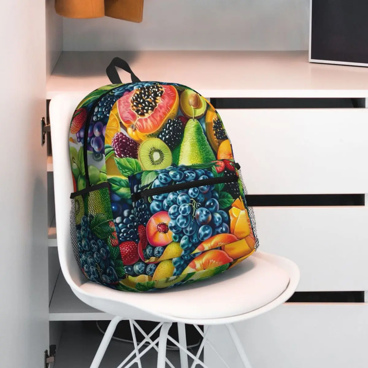 Fruit Print With Strawberries Grapes Apples Kiwi Lemon Grapefruit Backpack Student BookBag School Bag Shoulder Bags for MUnisex
Fruit Print With Strawberries Grapes Apples Kiwi Lemon Grapefruit Backpack Student BookBag School Bag Shoulder Bags for MUnisex