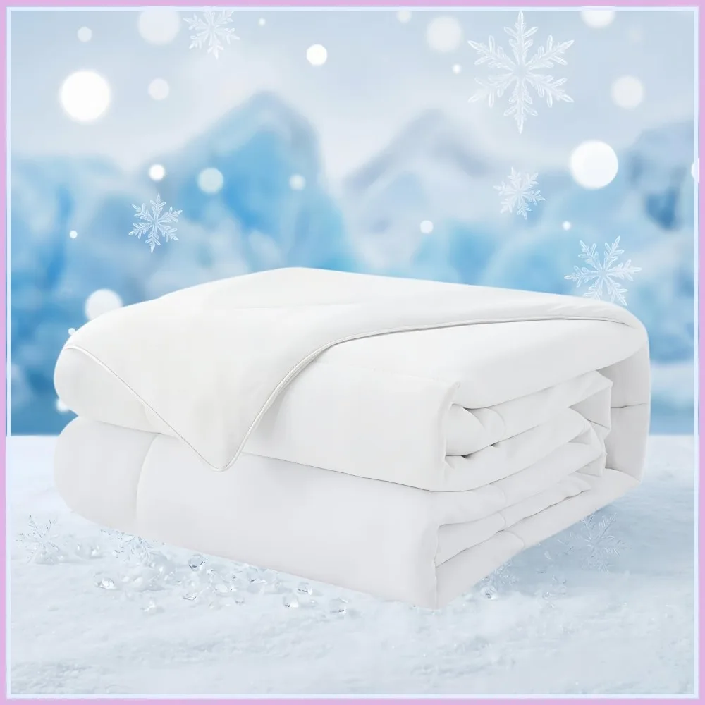 Cooling Comforter Queen Size 90x90 Inches White Full/Queen Blanket for Night Sweats
Cooling Comforter Queen Size 90x90 Inches White Full/Queen Blanket for Night Sweats