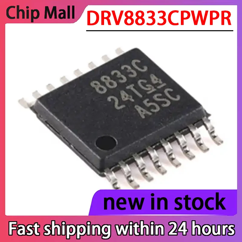 5PCS DRV8833CPWPR Screen Printing 8833C HTSSOP-16 Dual H-bridge Motor Driver
5PCS DRV8833CPWPR Screen Printing 8833C HTSSOP-16 Dual H-bridge Motor Driver