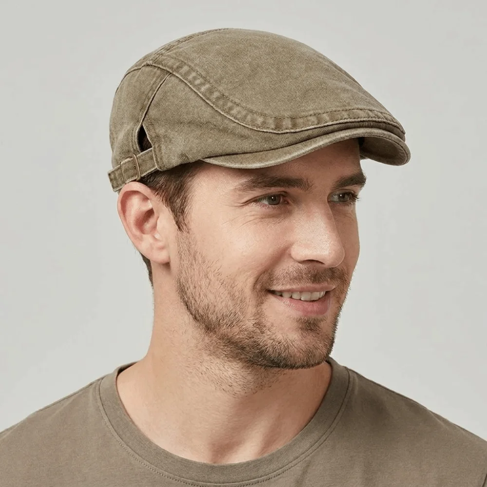 Fashion Cotton Washed Denim Newsboy Caps British Style Solid Color Painter Beret Adjustable Forward Hat Peaked Cap Summer
Fashion Cotton Washed Denim Newsboy Caps British Style Solid Color Painter Beret Adjustable Forward Hat Peaked Cap Summer