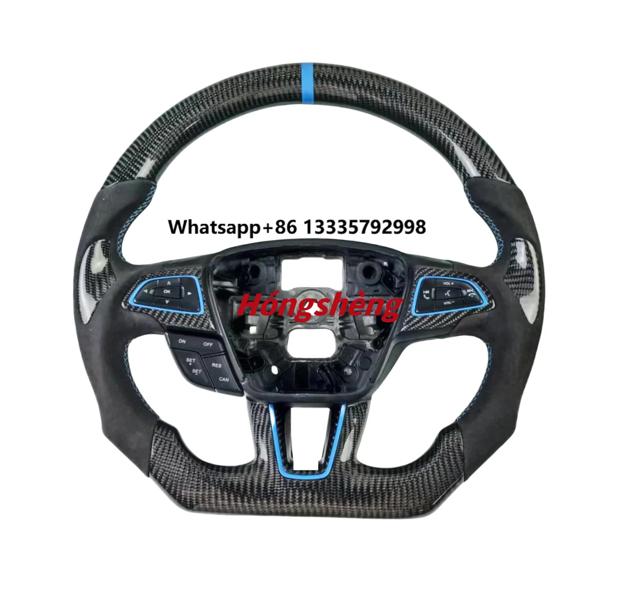 2015-2019 for Ford Focus MK3 ST RS Custom Carbon Fiber for Alcantara Leather Sports-Style Steering Wheel
2015-2019 for Ford Focus MK3 ST RS Custom Carbon Fiber for Alcantara Leather Sports-Style Steering Wheel