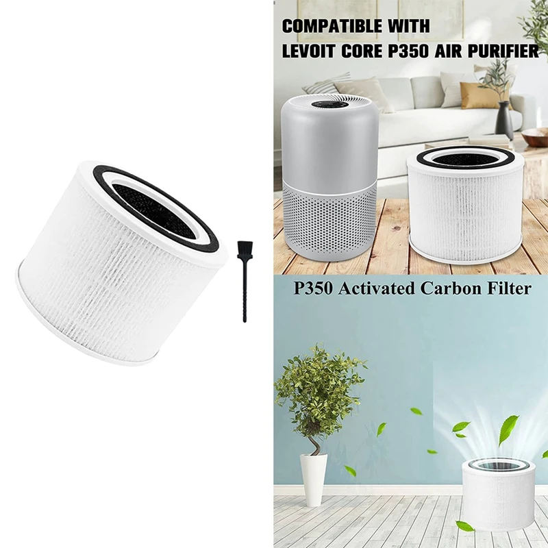 Сменный фильтр для LEVOIT Core P350/P350-RF Pet воздухоочиститель, 3-в-1 H13 HEPA фильтр и фильтр с активированным углем
Сменный фильтр для LEVOIT Core P350/P350-RF Pet воздухоочиститель, 3-в-1 H13 HEPA фильтр и фильтр с активированным углем