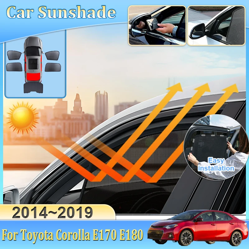 Car Sunshade For Toyota Corolla E170 E180 Sedan 2014-2019 Visor Mesh Heat Insulation Windshield Frame Curtain Car Accessories
Car Sunshade For Toyota Corolla E170 E180 Sedan 2014-2019 Visor Mesh Heat Insulation Windshield Frame Curtain Car Accessories