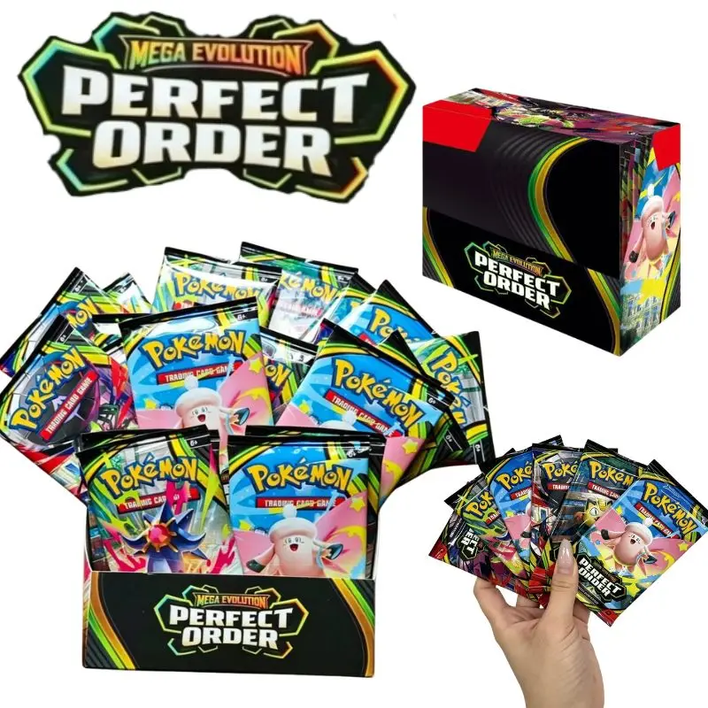 180/360PCS Pokemon English Perfect Order Booster Box Rare Holographic Trading Cards Collectible Card Collection Birthday Gifts
180/360PCS Pokemon English Perfect Order Booster Box Rare Holographic Trading Cards Collectible Card Collection Birthday Gifts