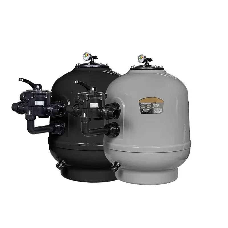 High quality side mounted glass fiber gel coated swimming pool filter high efficiency sand filter
High quality side mounted glass fiber gel coated swimming pool filter high efficiency sand filter