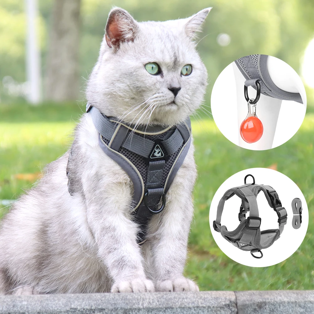 Cat Harness Escape Proof Breathable Cat Harness and Leash for Walking Outdoor Easy Control Pet Dog Cat Leash Reflective Harness
Cat Harness Escape Proof Breathable Cat Harness and Leash for Walking Outdoor Easy Control Pet Dog Cat Leash Reflective Harness