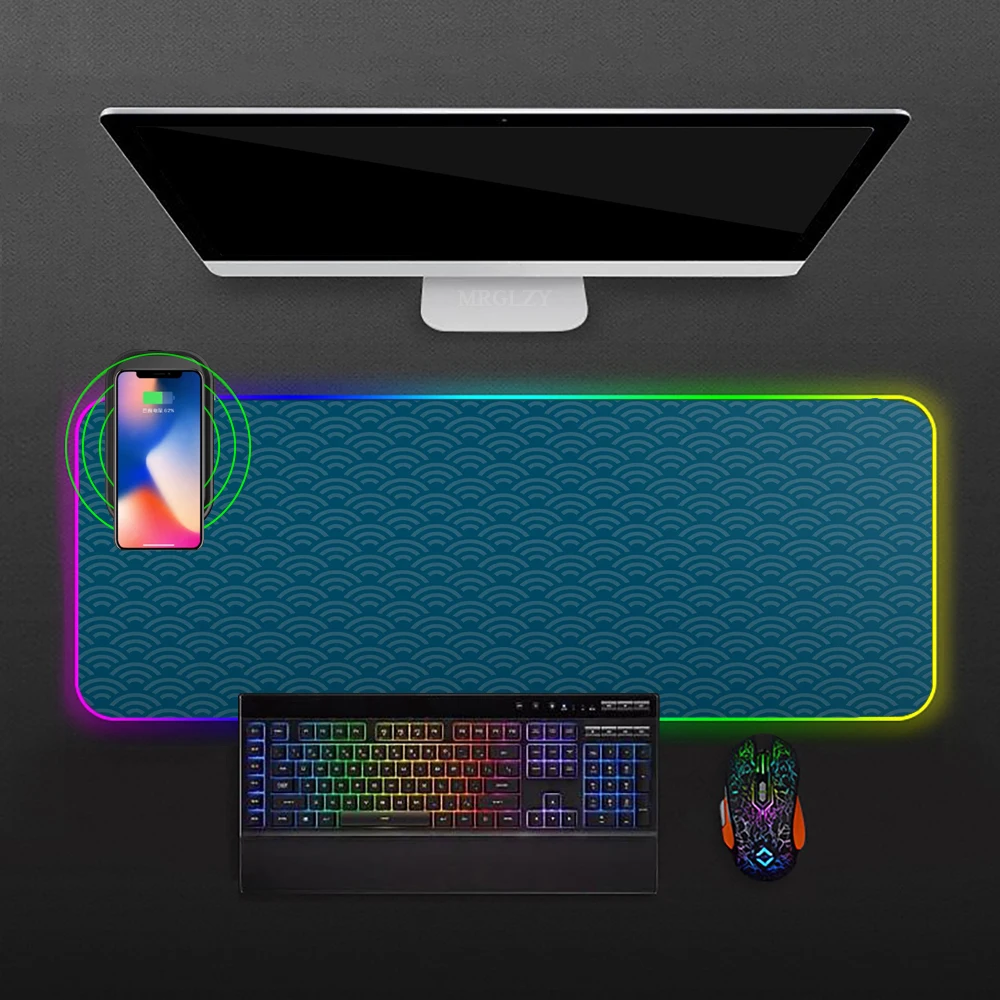 Wave RGB Mobile Wireless Charging Mousepad Mouse Mats Laptops Desktop Table Pad Large Mouse Pad Japanese Mat Gaming Accessories
Wave RGB Mobile Wireless Charging Mousepad Mouse Mats Laptops Desktop Table Pad Large Mouse Pad Japanese Mat Gaming Accessories