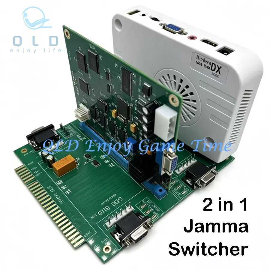 Multi JAMMA Switcher, Multiple Game PCB Board, Toggle Switch, Remote Control, CGA VGA Arcade Machine, Audio Controller, 2 in 1
Multi JAMMA Switcher, Multiple Game PCB Board, Toggle Switch, Remote Control, CGA VGA Arcade Machine, Audio Controller, 2 in 1