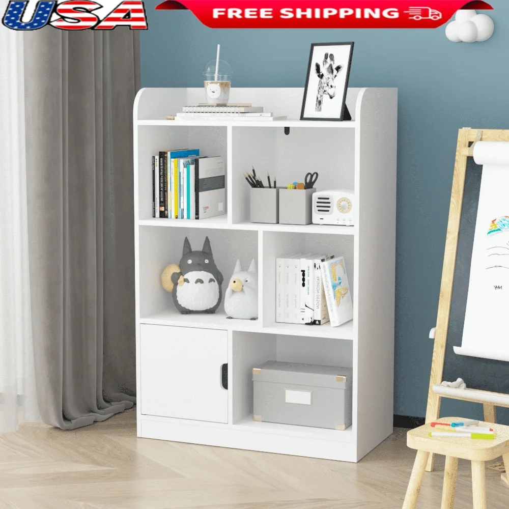 Kids Freestanding Bookshelf Modern MDF Bookcase with Cube Organizer Toy Storage Compartment Ideal Bedroom Living Room Office
Kids Freestanding Bookshelf Modern MDF Bookcase with Cube Organizer Toy Storage Compartment Ideal Bedroom Living Room Office