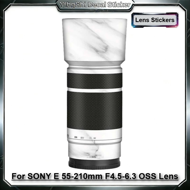 Защитная виниловая пленка-наклейка для объектива SONY E 55-210mm F4.5-6.3 OSS, защита корпуса объектива от царапин, защитное покрытие SEL55210
Защитная виниловая пленка-наклейка для объектива SONY E 55-210mm F4.5-6.3 OSS, защита корпуса объектива от царапин, защитное покрытие SEL55210