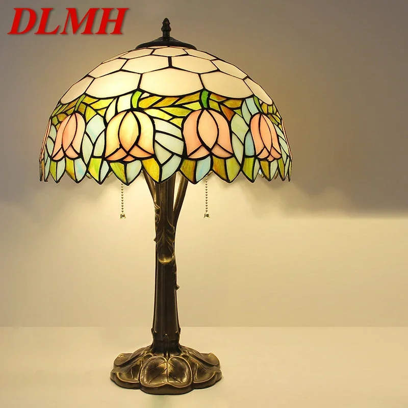 DLMH Tiffany Table Lamp LED Luxury Creativity Living Room Study Bedroom Bedside Lamp Villa Hotel Color Glass Desk Light
DLMH Tiffany Table Lamp LED Luxury Creativity Living Room Study Bedroom Bedside Lamp Villa Hotel Color Glass Desk Light
