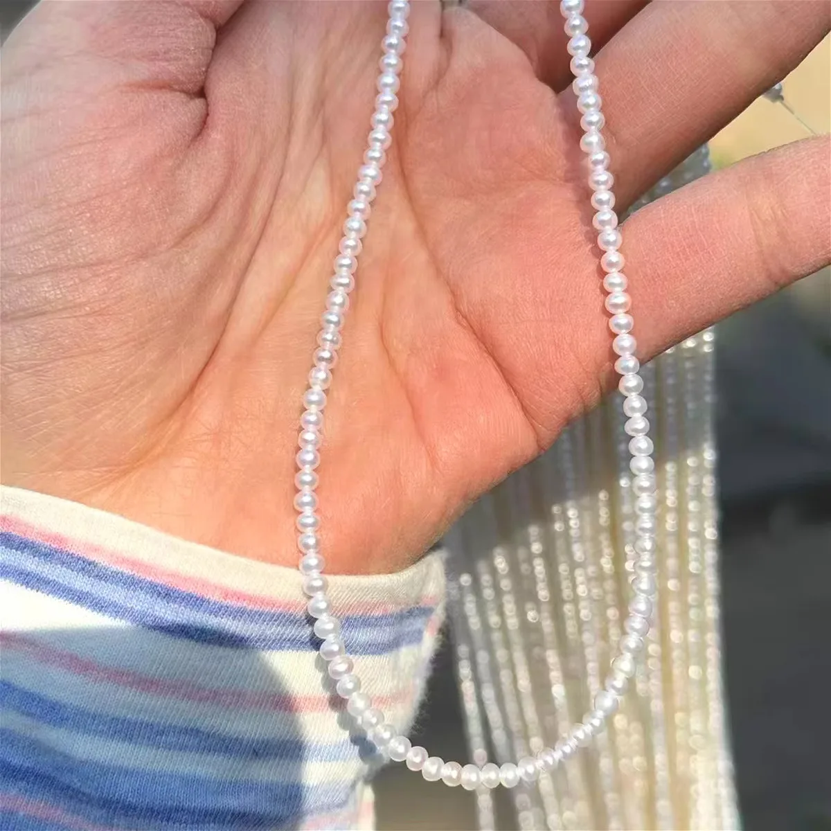 4A Natural Freshwater Small Round White Pearl Isolated Loose Bead Jewelry Make DIY Necklace Bracelet Accessories 2.8-3.2mm
4A Natural Freshwater Small Round White Pearl Isolated Loose Bead Jewelry Make DIY Necklace Bracelet Accessories 2.8-3.2mm
