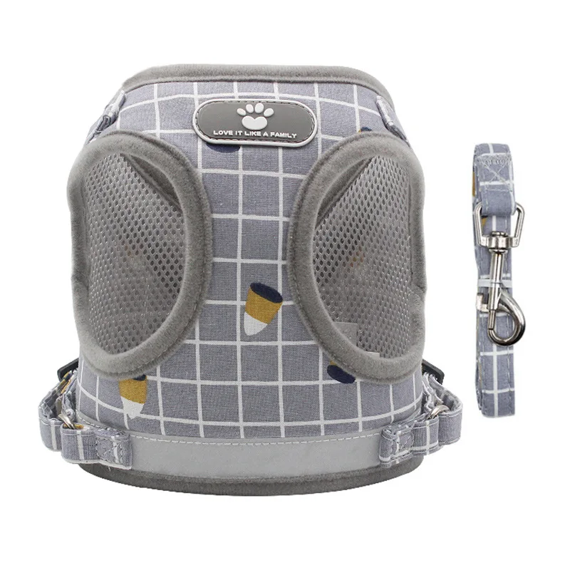 New Pet Chest Strap with Reflective and Breathable Dog Leash Small Dog Vest Style Pet Leash
New Pet Chest Strap with Reflective and Breathable Dog Leash Small Dog Vest Style Pet Leash