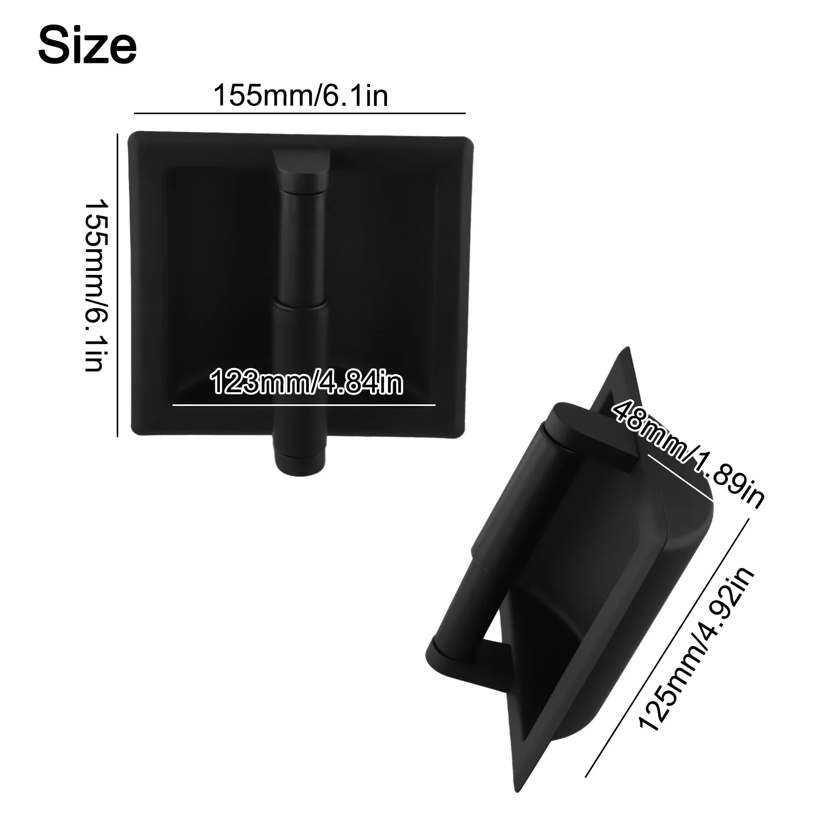 Black Stainless Steel Recessed Toilet Paper Holder High Quality Easy Installation Functional And Practical Stainless Steel
Black Stainless Steel Recessed Toilet Paper Holder High Quality Easy Installation Functional And Practical Stainless Steel