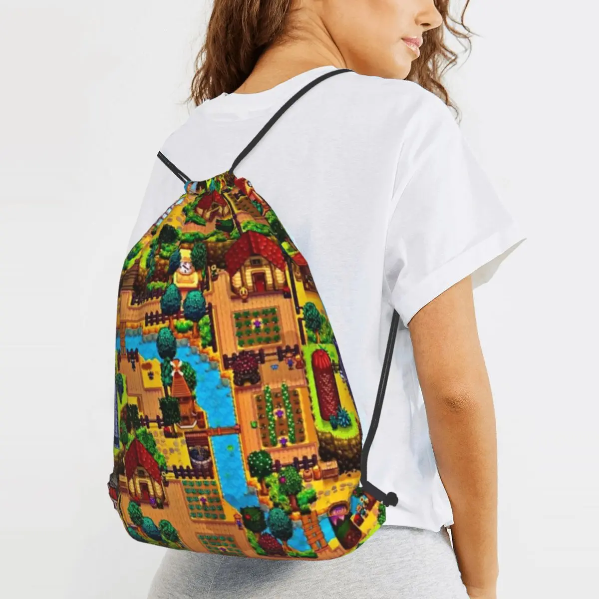 Stardew Valley Map Backpacks Multi-function Drawstring Bags Sports Bag Book Bags for Man Woman School
Stardew Valley Map Backpacks Multi-function Drawstring Bags Sports Bag Book Bags for Man Woman School