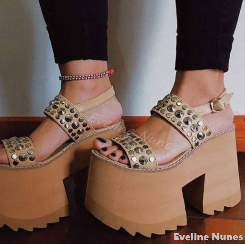 Thick-soled Chunky Heel Sandals Lolita Punk Women Peep Toe One Word Belt Rivet Ankle Strap Sandals 2025 Summer Fashion Sandals
Thick-soled Chunky Heel Sandals Lolita Punk Women Peep Toe One Word Belt Rivet Ankle Strap Sandals 2025 Summer Fashion Sandals