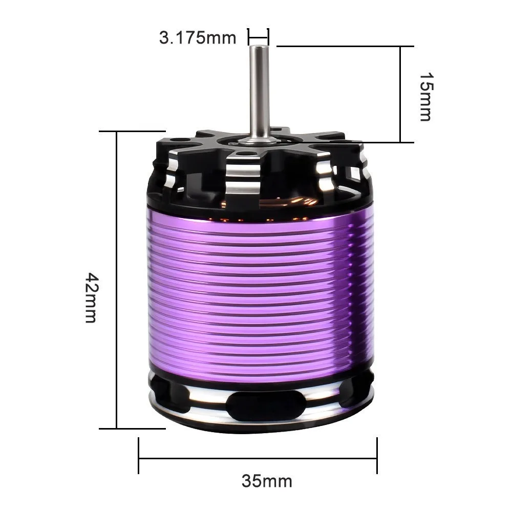 3542 Outrunner Brushless Motor 1630KV/2250KV for 1/10 1/12 RC Crawler Car 3-4S Lipo 1100W/1300W RC Climbing Vehicle Upgrade Part
3542 Outrunner Brushless Motor 1630KV/2250KV for 1/10 1/12 RC Crawler Car 3-4S Lipo 1100W/1300W RC Climbing Vehicle Upgrade Part