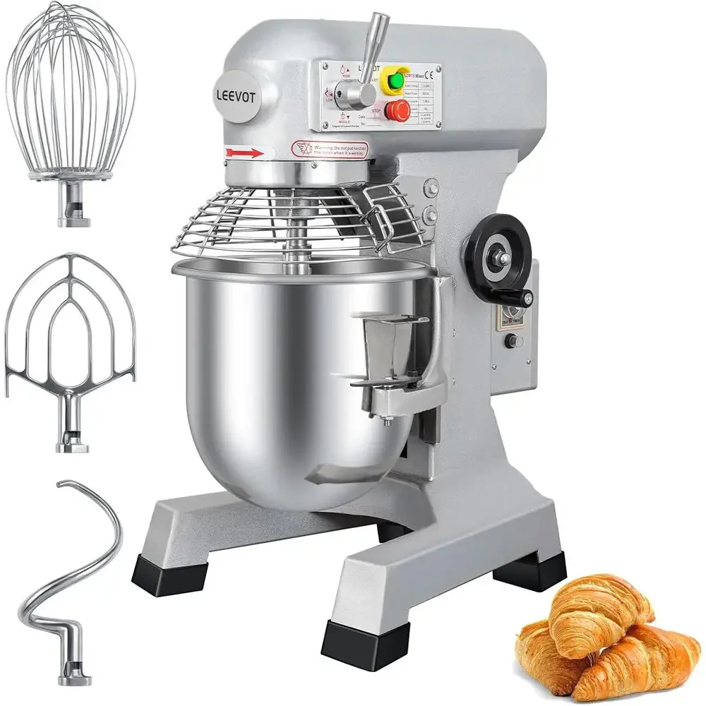 Commercial Food Mixer 15 Qt with 3-Speed Adjustment, 600W Commercial Mixer with Timer, Heavy Duty. Commercial Dough Mixer with S
Commercial Food Mixer 15 Qt with 3-Speed Adjustment, 600W Commercial Mixer with Timer, Heavy Duty. Commercial Dough Mixer with S
